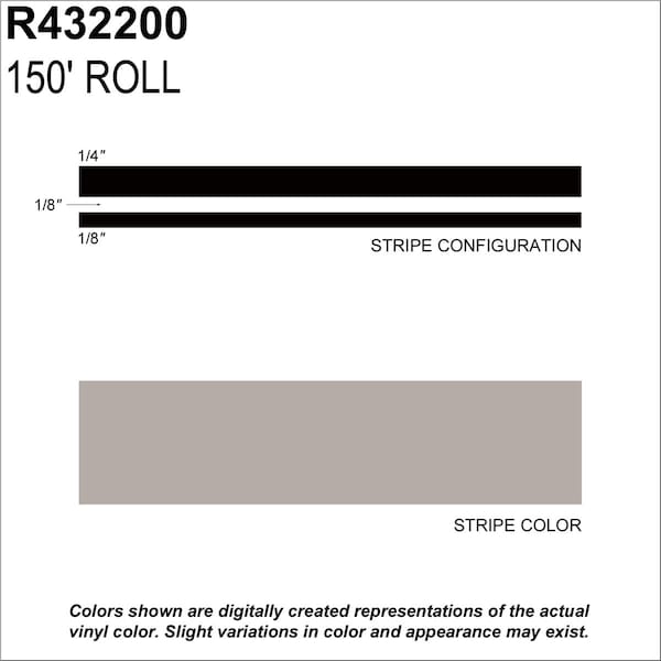 Sharpline Converting MS, 1/2" X 150'; New Pewter Metallic R432200 - main